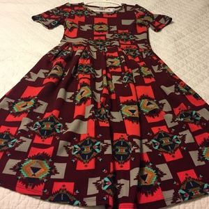 Tribal Lularoe Amelia Dress